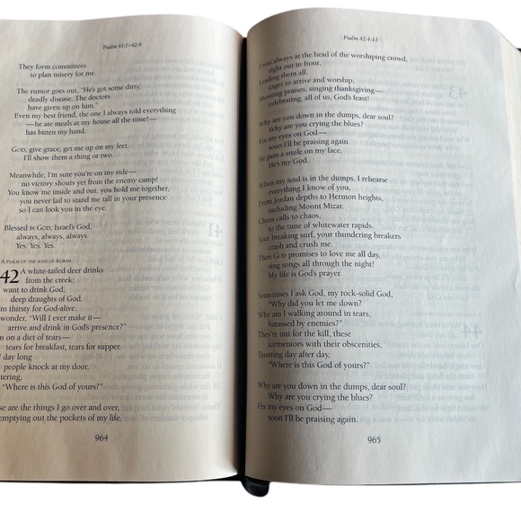 The Message - THE BIBLE in contemporary language - Black bonded leather - gold - Picture 9 of 9